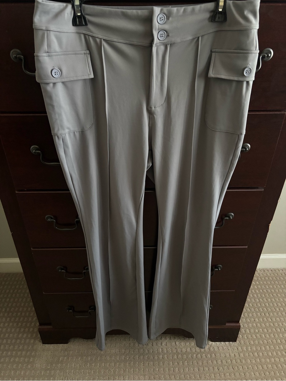 HALARA Women's Gray Straight Leg Pants - Picture 4 of 5